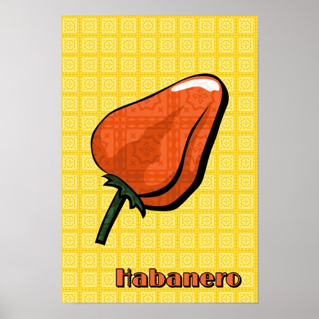 Póster Habanero Chili Pepper Poster (Frente)