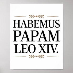Póster Habemus Papam Leo Xiv. Papa 1