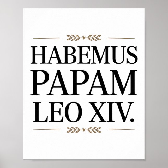 Póster Habemus Papam Leo Xiv. Papa 1 (Frente)