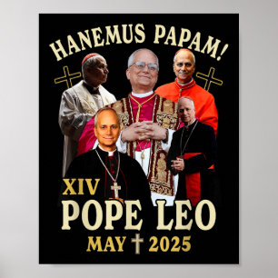 Póster Habemus Papam Papa Leo Robert Prevost