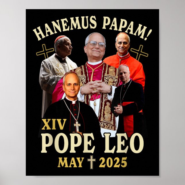Póster Habemus Papam Papa Leo Robert Prevost (Frente)