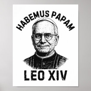 Póster Habemus Papam Papa Leo Xiv