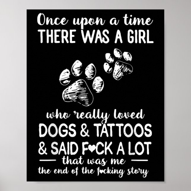 Póster Había Un Chica Que Realmente Amaba A Los Perros Y  (Frente)