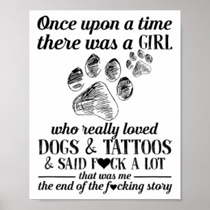 Póster Había Un Chica Que Realmente Amaba A Los Perros Y