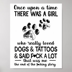 Póster Había Un Chica Que Realmente Amaba A Los Perros Y 