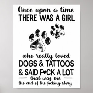 Póster Había Un Chica Que Realmente Amaba A Los Perros Y