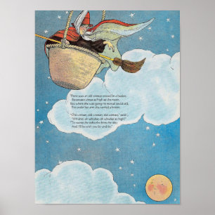 Póster Había una anciana tirada en una canasta, Rhyme