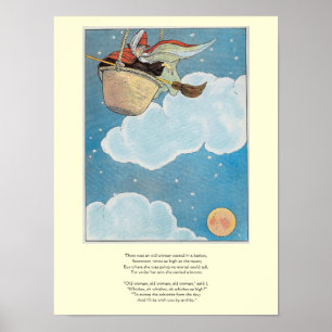 Póster Había una anciana tirada en una canasta, Rhyme