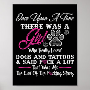 Póster Había Una Vez Un Chica Y Un Tatuaje De Perro