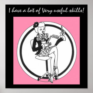 Póster Habilidades de la oficina