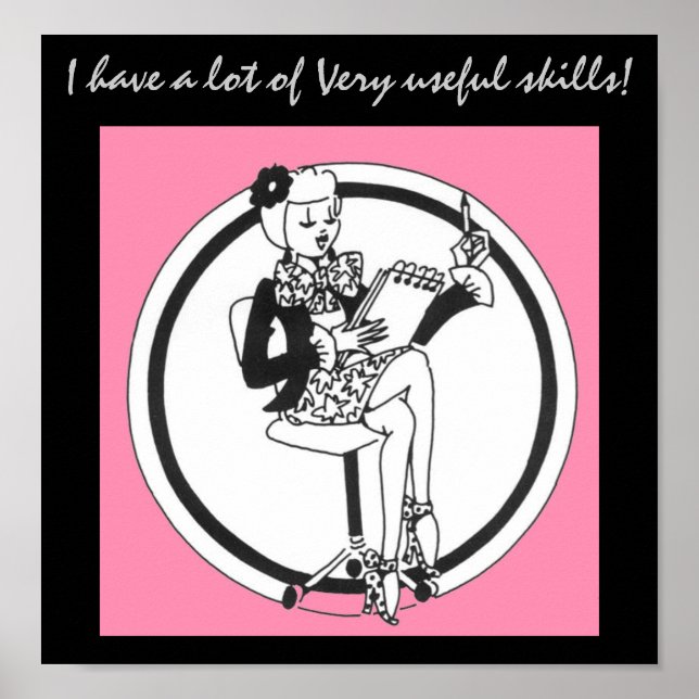 Póster Habilidades de Office (Frente)