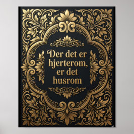 Póster Habitación Corazón de Oro - Lujo con Patrimonio Es