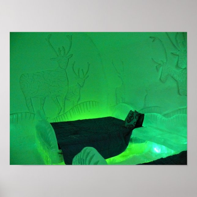Póster Habitación Elk en Hotel de Glace, Quebec, Canadá (Frente)