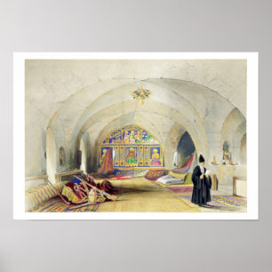 Póster Habitación en un convento armenio, en Jerusalén (c