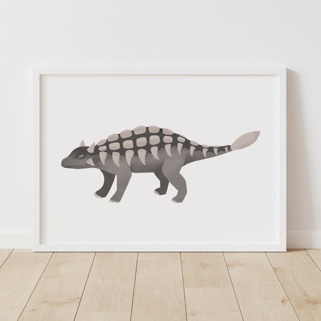 Póster Habitación infantil de dinosaurio Ankylosaurus (Subido por el creador)