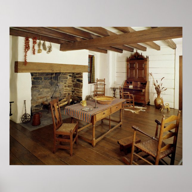 Póster Habitación Piedmont, Condado de Guildford Carolina (Frente)