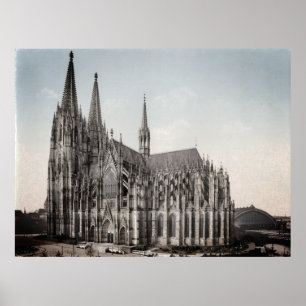 Póster Habitante de colonia catedral acerca de 1900 -