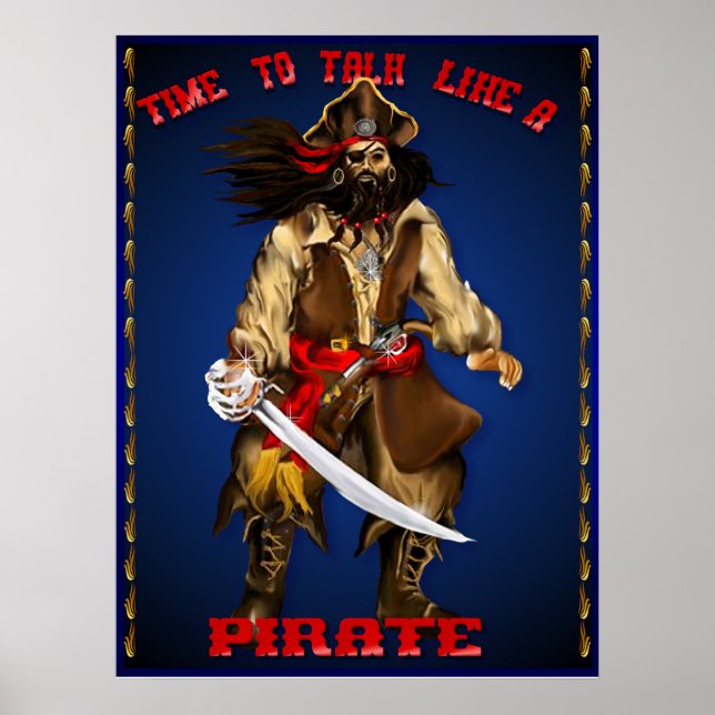 Póster Habla Como Un Pirata...Poster (Frente)
