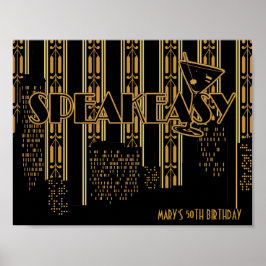 Póster Habla con calma, Poster del partido de cumpleaños