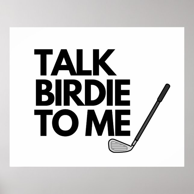 Póster Habla De Birdie Para Mí, Poster De Golf (Frente)