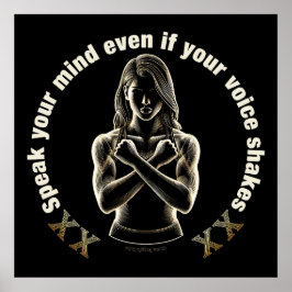 Póster ¡Habla tu mente aunque tu voz se tambalee!