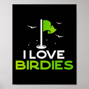 Póster Háblame de Pájaros Regalo Divertido de Golf Me Enc