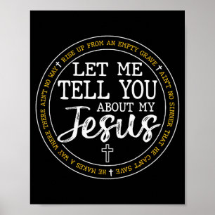 Póster Háblame sobre mi Jesús Dios Fe Religioso