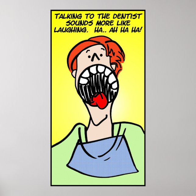 Póster Hablando con el dentista (Frente)