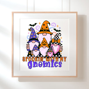 Póster Hablando con mis genomas: Amigos retro de Hallowee