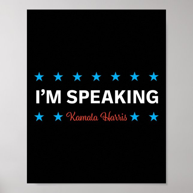 Póster Hablando Kamala Harris (Frente)