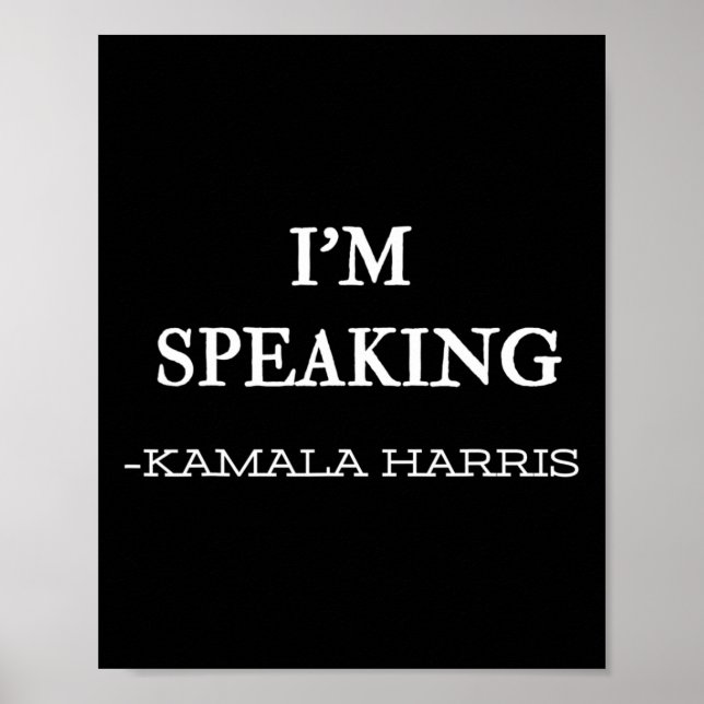Póster Hablando Kamala Harris 4 (Frente)