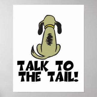Póster Hablar con el perro cola