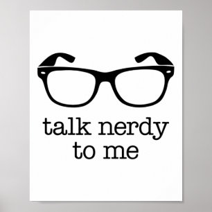 Póster Hablar Nerdy Conmigo