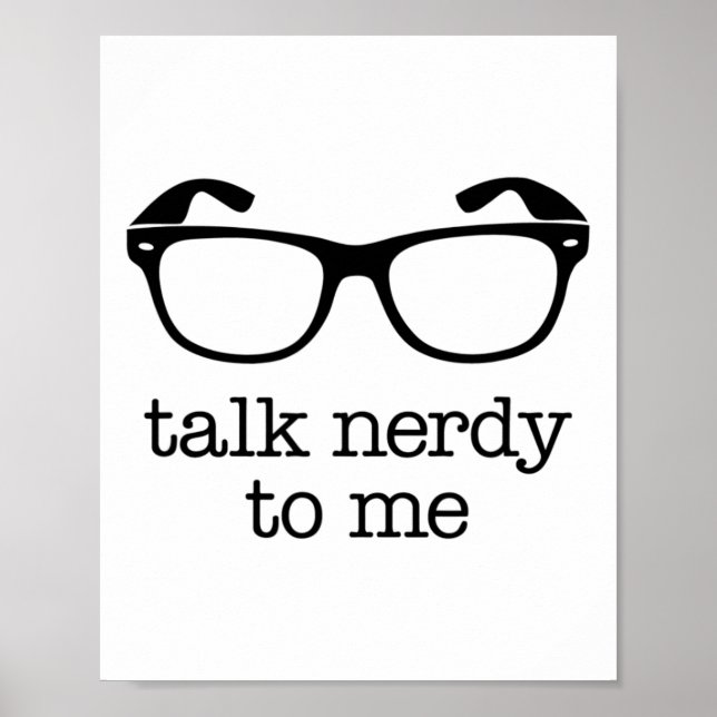 Póster Hablar Nerdy Conmigo (Frente)