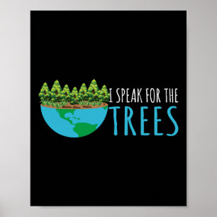 Póster Hablar Por Los Árboles Activistas Medio Ambiente T