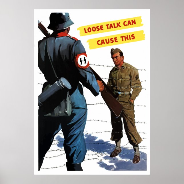 Póster Hablar Sin Voz Puede Causar Esto (Frente)