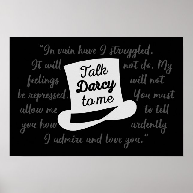 Póster Hable Darcy Conmigo (Frente)