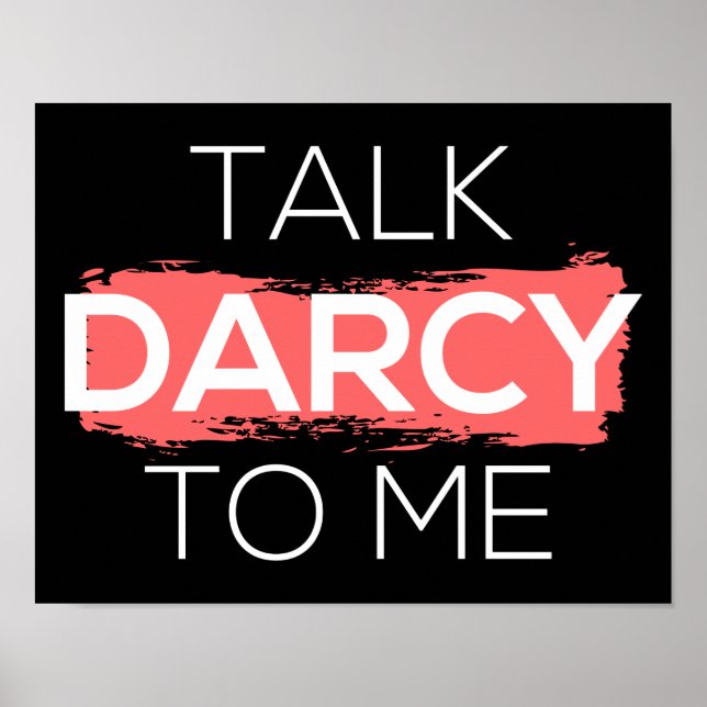 Póster Hable Darcy Conmigo (Frente)