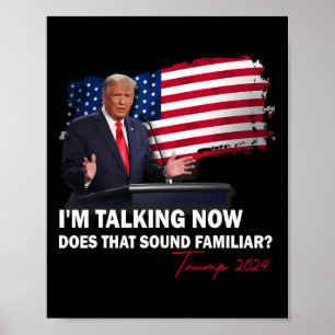 Póster Hablo ahora, ¿suena tan familiar a Trump 202?