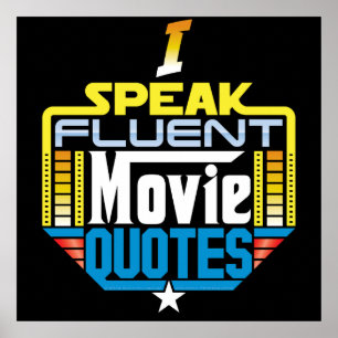 Póster Hablo el poster fluido de las citas de la película