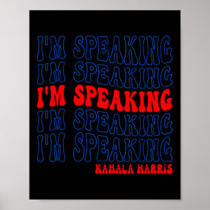 Póster Hablo Kamala Harris en las elecciones de 2024