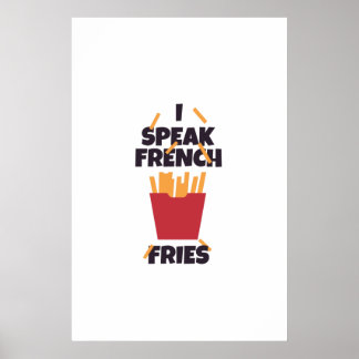 Póster Hablo patatas fritas