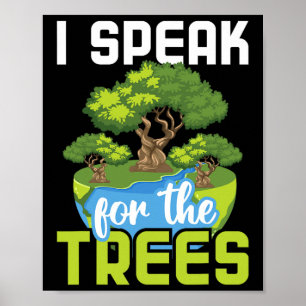Póster Hablo Por Los Árboles - Protección Ambiental E