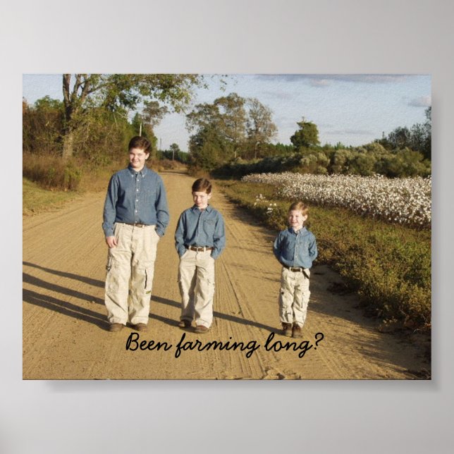 Póster ¿Hace mucho que cultivamos? (Frente)