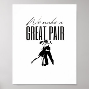 Póster Hacemos una Gran Pareja Mejor Juntos Amor Correspo