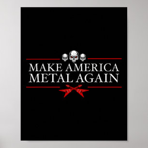 Póster Hacer a Estados Unidos Metalizado nuevamente a Tru