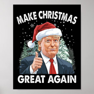 Póster Hacer a los Navidades geniales de nuevo graciosos 