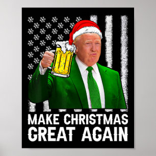 Póster Hacer a los Navidades grandes de nuevo cerveza de