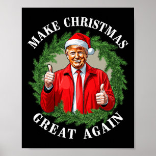 Póster Hacer a los Navidades grandes de nuevo Donald Trum