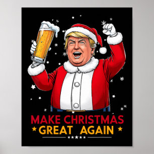 Póster Hacer a los Navidades grandes de nuevo Trump Bande